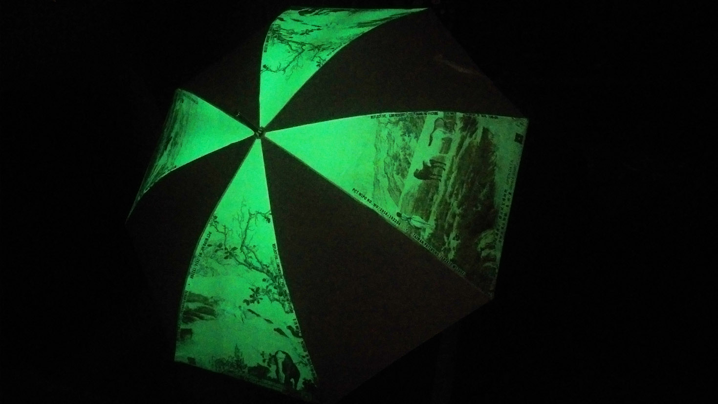 Multi-colored Reflective and Luminescent Umbrella