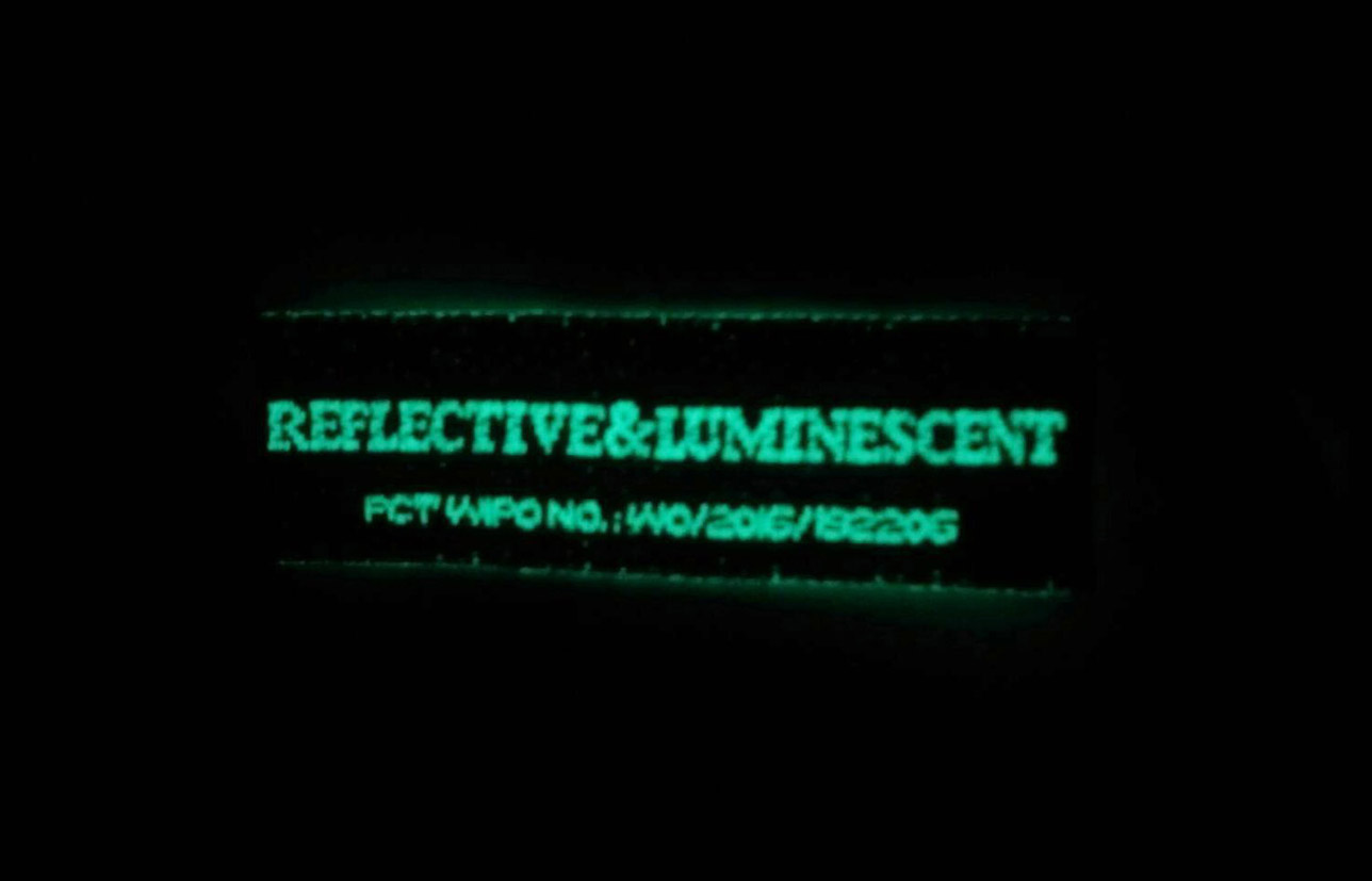 Multi-colored Reflective、Luminescent Wovev Label